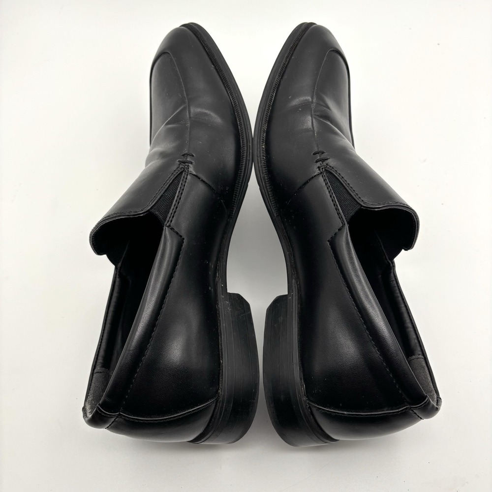 Alfani Men's Shoe Size 8.5M Black Faux Leather Charles Slip On Dress Loafers - Picture 4 of 10
